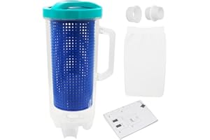 BEADCHICA Large Pool Leaf Catcher Canister for Pool Vacuum, in-line Pool Leaf Canister with Mesh Basket for Suction Automatic & Manual Pool Cleaners