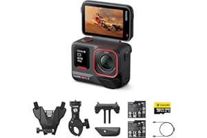 Insta360 Ace Pro 2 - Cámara de acción impermeable 8K diseñada en colaboración con Leica, sensor de 1/1,3", doble chip AI, luz baja, sonido superior, pantalla flip y edición AI para vlog