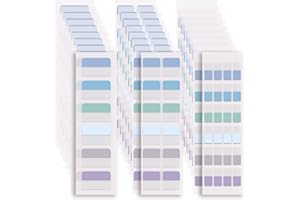 Prasacco 420 Stück Klebe Registerkarten, 3 Größen Index-Tabs Buch-Tabs Selbstklebend Page Marker Wiederverwendbar Seitenmarkierungen für Bücher, Notebooks, Datei-Klassifizierung