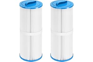 M METERXITY 2-Pack Spa Filter Cartridge 1.7"x4.9"x14.9", Pool Filter Replaces Accessories Suitable for 20072, PWW50L, 4CH-949, 50sqft, AK-90091 Inflatable Hot Tub/Spa Models/Hot Springs