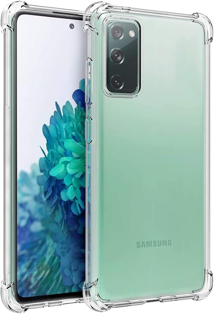 KZY İletişim Samsung Galaxy S20 FE ile uyumlu ile Uyumlu Kapak Şeffaf Airbag Antishock Köşe Korumalı Silikon Kılıf