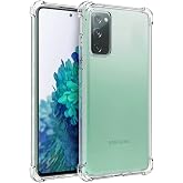 KZY Contact Compatible with Samsung Galaxy S20 FE Cover Transparent Airbag Antishock Corner Protected Silicone Case