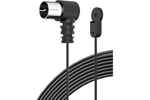 KUNBIO 75 Ohm FM Antenne F F-Form Dipol Radio Koaxialkabel Draht Ant für Yamaha Sharp JVC Denon Tischplatte Home Stereo Receiver