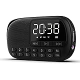 Pagaria WALKIE Portable Alarm Clock FM Radio, with Bluetooth, Earphone, Voice Recording, USB/TF Playback
