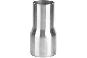 Adaptateur de tuyau d'échappement, Akozon Connecteur de tuyau d'échappement Réducteur d'adaptateur de tube Avec acier inoxydable pour universel(51-63MM)
