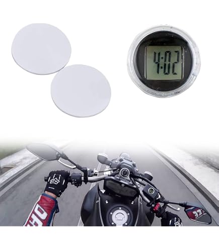Mein HERZ Horloge de Guidon de Moto, Horloge de Moto Lumineux de Guidon