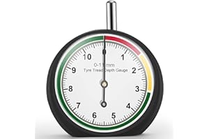 GODESON Profundimetro Neumaticos MM,Medidor Profundidad Neumaticos,medidor de Profundidad de Rueda de rodadura de neumáticos mm,profesional para motocicleta,coche,camión y autobús