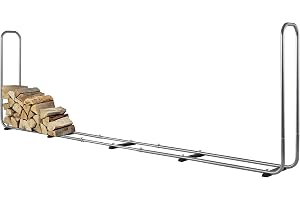 wolfcraft Modulärt Vedlager XXL - Stapelanordning för Ved | Justerbart vedställ för utomhusbruk, rymmer 1,6 m³ vedträn på 25-50 cm, 4 utbyggnadsmoduler ingår. 5125000