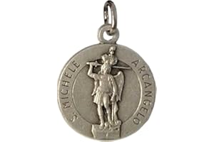 I G J MEDAGLIA DI SAN MICHELE ARCANGELO (STATUA VENERATA NEL SANTUARIO DI SAN MICHELE) - 100% MADE IN ITALY