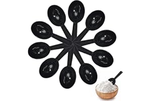 BELIHOME Messlöffel Set - 10 Stück Wiederverwendbare Kunststoff Dosierlöffel für Milchpulver, Kaffee, Tee