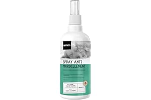 Animigo Spray Anti Mordillement Chien 250 ML - avec Huile Essentielle de Citron - Spray Repulsif pour Chat - Protège Interieur, Fauteuil, Tapis, Canapé - sans Alcool