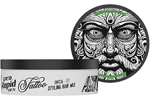 Pro Rapid Tattoo Inca – 01 Hair Styling Wax 150 ml – professionellt hårstylingvax med matt finish, texturering, volym, förtjockning och anti-frizz-effekt