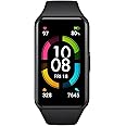 Honor Band 6 SmartWatch für Damen Herren Armbanduhr mit 24 Stunden Pulsuhr SpO2 Schrittzähler, Uhr Fitness Tracker 1,47 '' AM