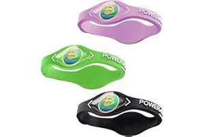 POWER·BALANCE Power Balance das Original, echtes Performance-Armband, Silikon-Gummi-Armbänder, Sportarmband für Männer und Frauen, Power-Armreifen, sicher, wasserdicht, leicht, langlebig, Größe M + M + L (M 19,0 cm
