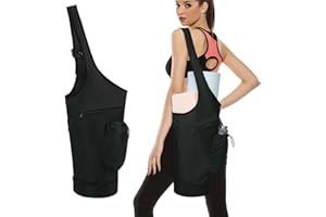 sportsnew Borsa per Tappetino Yoga Borsa da Yoga Donna Porta Tappetino Yoga con Fondo Indipendente Cerniera Scomparto Umido e Spallacci Regolabili
