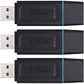 Kingston Unidad flash DataTraveler Exodia de 64 GB - DTX/64 GB (paquete de 3)