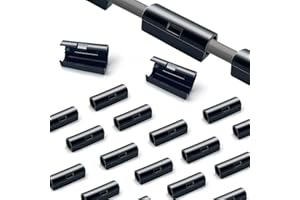 PAILEWEI Organiseur Câbles Adhésif - 80 pièces Cache Câbles Muraux, Attache Électrique, Fixation et Rangement de Fils Électriques - Clips Câbles Pratiques pour Bureau ou une Maison (Black 80 Pcs)