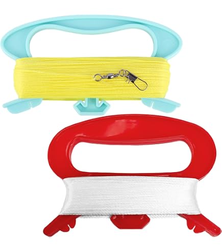 Avvolgitore Per Aquilone Da 20,3 Cm Con 304,8 M Di Filo Resistente (22,7 Kg) - Manico Ergonomico, Blocco Di Sicurezza - Perfetto Per Bambini E Adulti (Azzurro)