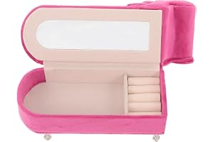 COLLBATH Smyckeskrin För Soffa Smyckeskrin För Badrumsdekor Smyckesaskar För Dam Smyckeshållare För Öronringar Halsbandsorganisatör Förvaringsfodral För Halsband Roséfärgad