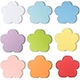 MixTeach 72 Pieces Large Multicolored Paper Flower Cutouts 6 Inch Assorted Color Spring/Summer Theme Classroom Decoration Cut-Outs for DIY Kids Craft Projects