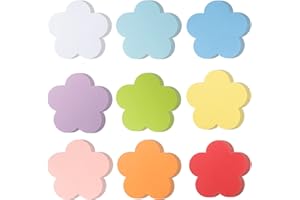 MIXTEACH 72 Pieces Large Flower Cutouts Paper Flowers 6 Inch Assorted Color Spring Flower Cut Outs Classroom Decoration Cut-Outs Flower Paper Shape for DIY Kids Craft Projects Spring Summer Theme School Party
