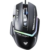 Aula S12 Pro 12800 DPI 8 Tuşlu Makrolu Kablolu Optik Gaming Oyuncu Mouse Siyah