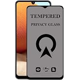 KZY İletişim Samsung Galaxy A32 Tam Kaplayan Privacy Hayalet Temperli Ekran Koruycu Cam