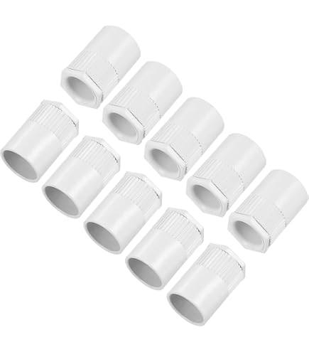 Sourcing Map Gomito In PVC Per Tubi Da 20 Mm – Raccordo A Curva Bianco Per Condotti Elettrici E Idraulici – Confezione Da 10 Pezzi