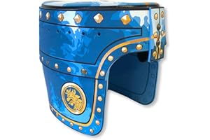 Liontouch - Casque de Chevalier Noble, Bleu | Jouet médiéval en Mousse pour Enfants avec thème du Lion doré | Armure de Combat pour Jeux de rôle et déguisements pour Enfants et Tout-Petits