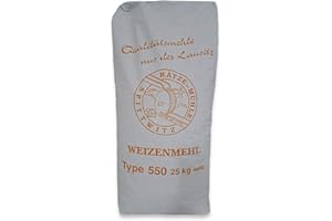 ‎ZANASTA Weizenmehl 25kg Typ 550 von Rätze-Mühle aus regionalen, naturbelassenen Weizen