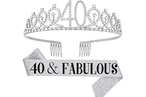 Kamiya Corona Compleanno Corona Tiara Regina Regalo Compleanno Donna con Birthday Girl Tracolla per Spose Concorsi di Bellezza Feste Compleanni