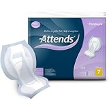 Attends Unisex Incontinence Pads - Contours Regular 7 (4 Packs of 28)