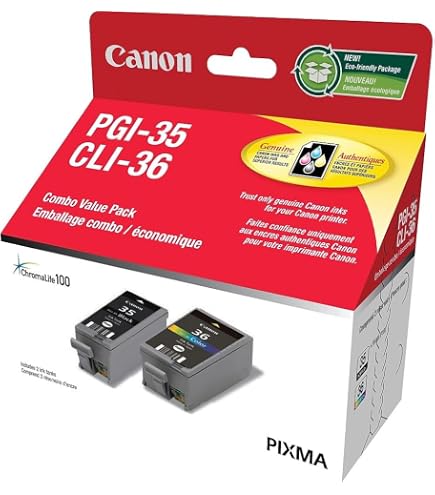 Canon CLI-36 Colour Tintenpatronen Twin Pack – 1511B018, Kompatibel Mit Pixma IP 100, Mini 260 & Mehr