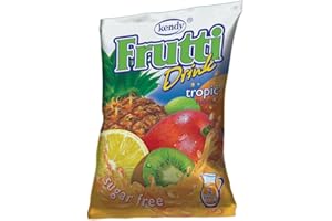 KENDY, Frutti, Aromatizzatore d'acqua senza zucchero, Preparato in polvere per bevanda istantanea, zero calorie (Tropicale)
