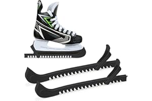 Bafiwu 1 Paar Kufenschoner Eiskunstlauf Schlittschuhe, Verstellbarer Eishockey Schlittschuhe Schoner, Schlittschuh Schoner Zubehör Für Kinder und Erwachsenenkufen