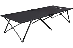 SONGMICS Brandina da Campeggio Pieghevole, Lettino da Campeggio, Letto per Ospiti, Struttura in Metallo