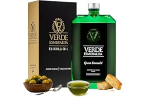 V E VERDE ESMERALDA Verde Esmeralda - Aceite de Oliva Virgen Extra - Picual 500ml | Olive Oil Premium filtrée de Cazorla, huile d’olive espagnole profil fruité avec d’herbe coupée, d’artichaut et pomme verte. (Picual)