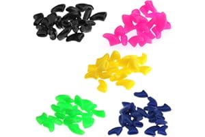 YINETTECH 100x Protettivo Carino Designer Gatto Pet Nail Caps Artigli Pet Guaina M