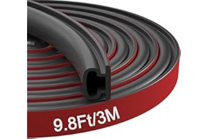 Nayotaa Joint Porte Entree, Joint Fenetre Isolation, Joint De Porte D'entrée Autocollant, Joint Caoutchouc Isolation Phonique Porte (Noir,3m)