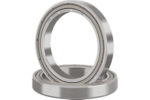 XiKe 2 Pièces 6806ZZ Roulement à billes scellé 30x42x7mm Acier au Chrome et Pré-lubrifiés, 6806-2Z Roulements à Billes à Gorge Profonde avec Double Étanchéité Métallique.