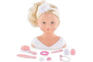 Corolle - Tête à coiffer, 10 accessoires, dès 3 ans, 9000310040