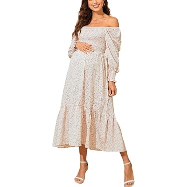 Zwangerschapsjurk Dames - Vintage Patchwork Striped Jurken Voor Borstvoeding