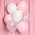 xo, Fetti Party Decorations Pink Latex Bow Balloons - 24 pk, 12" | Bachelorette Decorations, Bow Theme Birthday Party, Bridal Engagement Decor, Coquette Cute Supplies