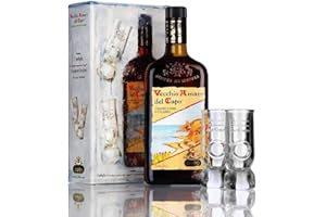 DISTILLERIA CAFFO CAFFO | Vecchio Amaro del Capo | BOTTIGLIA IN ASTUCCIO + 2 BICCHIERI ORIGINALI | 35% Vol. | 70 cl