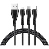 mcdodo CA-6960 3in1 Lightning-Micro-Type-C Charging Cable 3A 1.2m Black