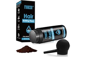 YOLONCE Polvere Fibre Capelli, Polvere Volumizzante Capelli Uomo e Donna, Nascondere la Caduta dei Capell, Aggiunge volume Immediato, Per tutti i Tipi di Capelli (Marrone scuro)