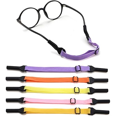 URAQT Eyeglass Chains voor Vrouwen, 5 Delig Masker Houder Ketting met 10 Siliconen Antislip Gespen, Brillen Ketting Bead Zonnebril Ketting Eyewear Retainer Brilketting Geschikt voor Vrouwen, Meisjes, Mannen