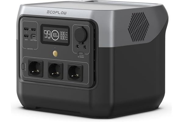 Station électrique portable EF ECOFLOW RIVER 2 Pro, batterie LiFeP04, 768 Wh, charge rapide en 70 min, 3 prises CA de 800 W, générateur solaire pour camping extérieur/camping-cars