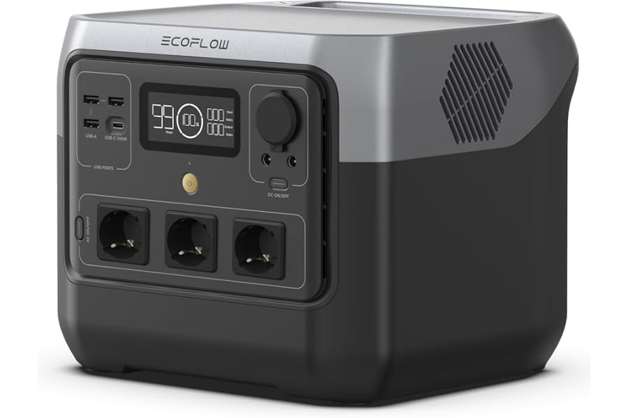 EcoFlow RIVER 2 Pro tragbare Powerstation 768 Wh (Generalüberholt) | Schnellladung in 70 Min., Solar