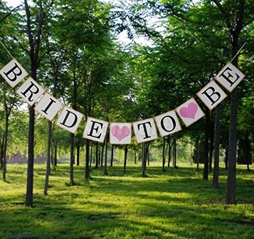 Veewon Bride To Be Hochzeit Bunting Fahnen Schilder Brautparty Garland Bachelorette Party Dekorationen - 3